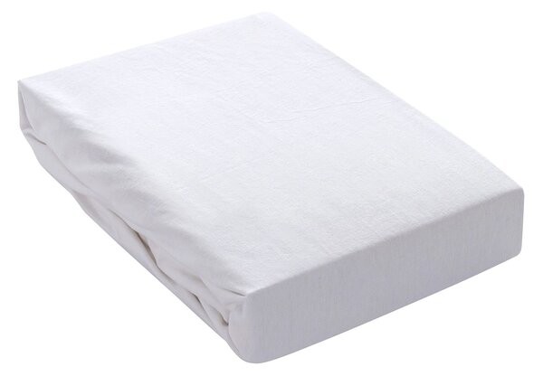 Jersey prostěradlo s gumou Jerry 90x200cm white
