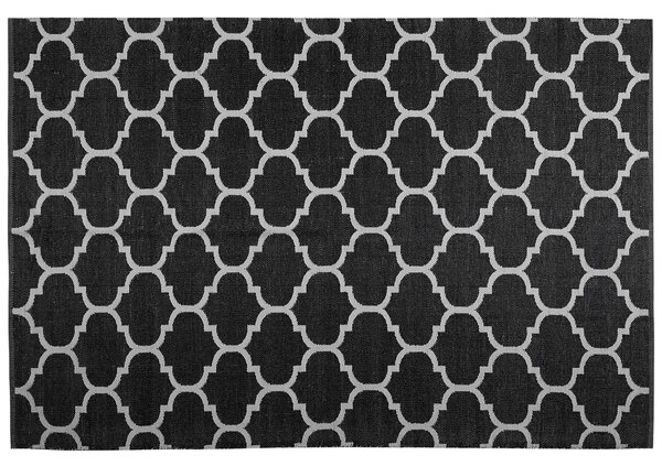 Oboustranný černo-bílý venkovní koberec 160 x 230 cm ALADANA