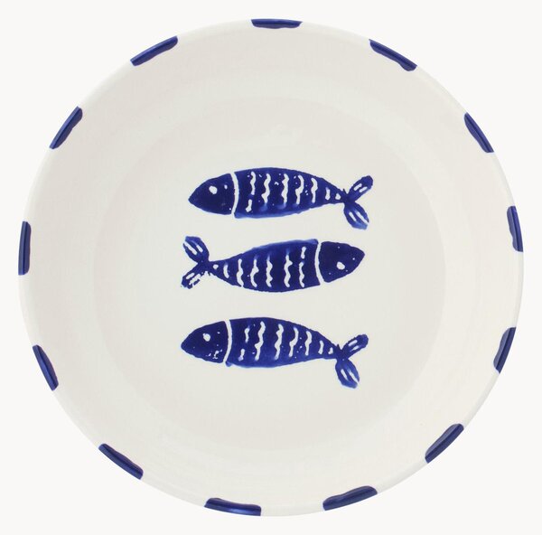 Hluboký talíř z keramiky Fish