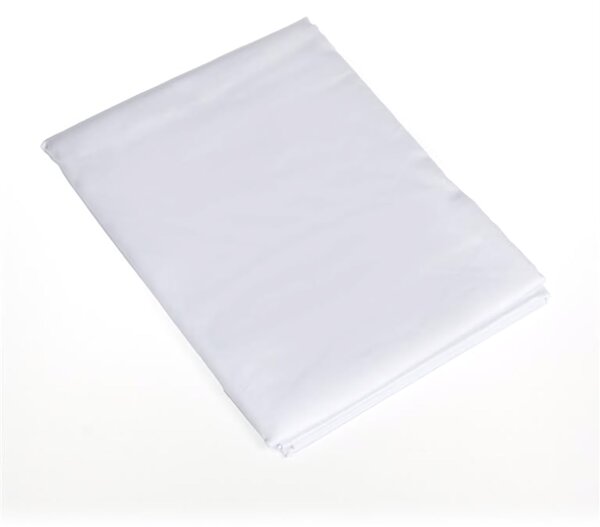 Rovné saténové prostěradlo bílé 200 × 220 cm