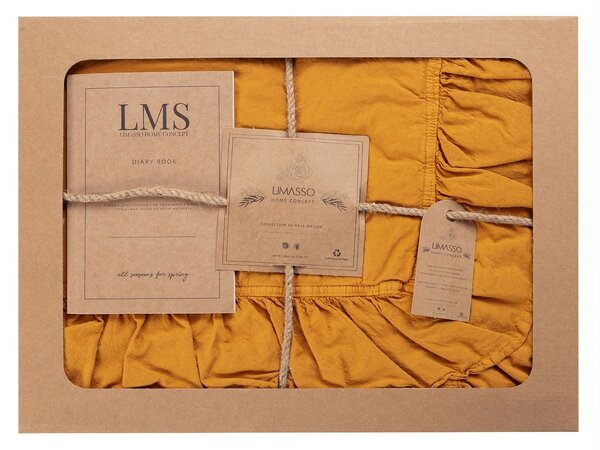 Ložní povlečení Cotton 160x200cm mustard