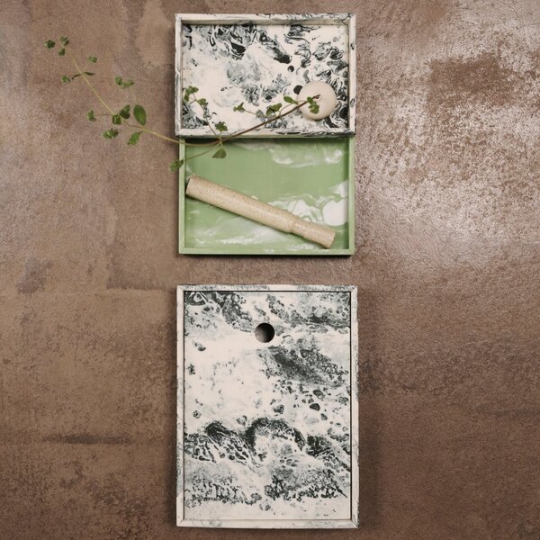 FERM LIVING Podnos Mist Tray, L, Pearl