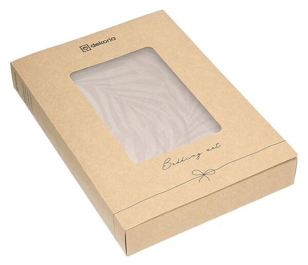 Saténové žakárové povlečení Soft Sand 160x200 cm
