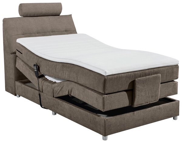 POSTEL BOXSPRING, 120/200 cm, hnědá MID.YOU - Jednolůžkové postele, Online Only