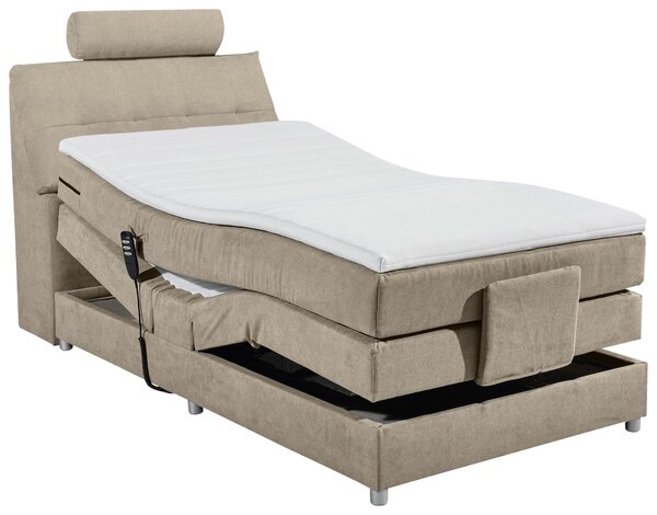 POSTEL BOXSPRING, 120/200 cm, pískové barvy MID.YOU - Jednolůžkové postele, Online Only