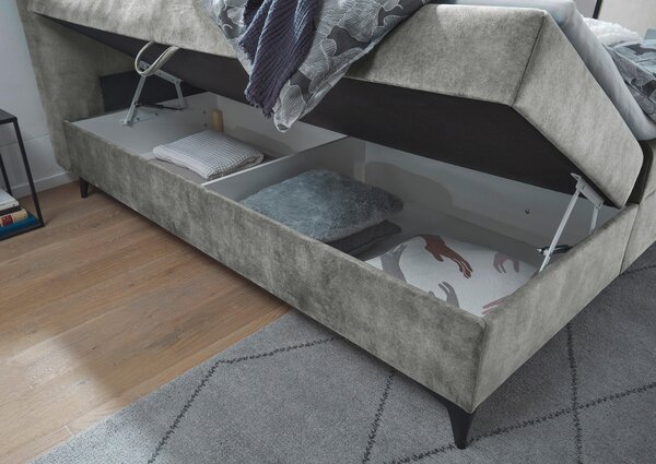 AMERICKÁ POSTEL, 180/200 cm, šedá MID.YOU - Postele s úložným prostorem, Online Only