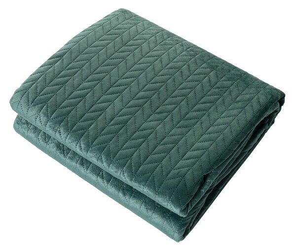 Sametový přehoz Silky Chic 220x240cm deep green