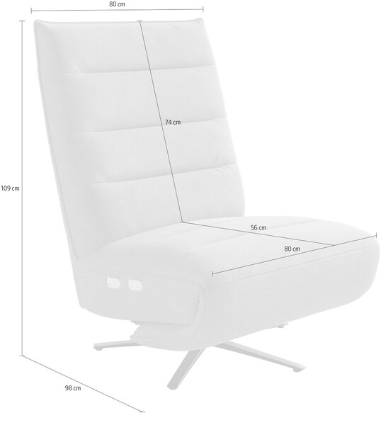 RELAXAČNÍ KŘESLO, textil, antracitová Sit & More - Online Only křesla & taburety, Online Only