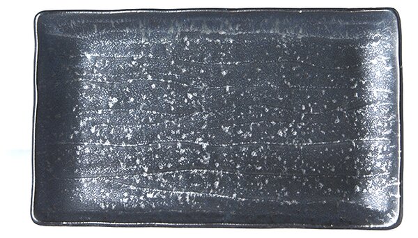 Made in Japan (MIJ) Ibushi Black Obdélníkový Talíř 22 x 13 cm