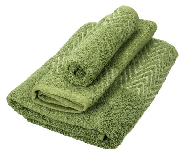 Sada 3ks ručníků Terry moss green