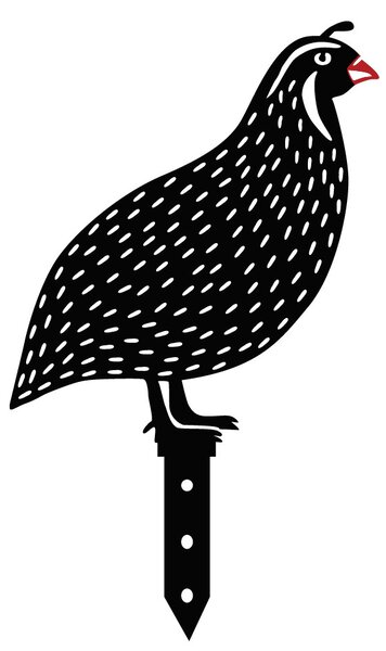 ASIR Dekorativní zahradní doplňky QUAILS černé