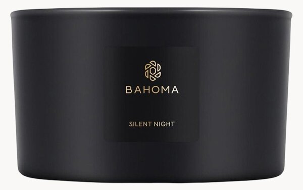 Ručně vyrobená vonná svíčka se třemi knoty Silent Night (mandarinka, jehličí a vanilka)