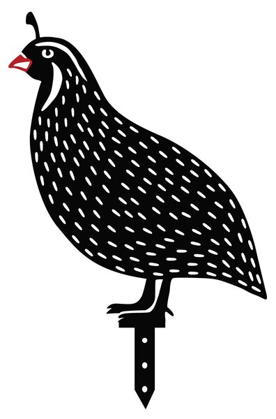 ASIR Dekorativní zahradní doplňky QUAILS černé