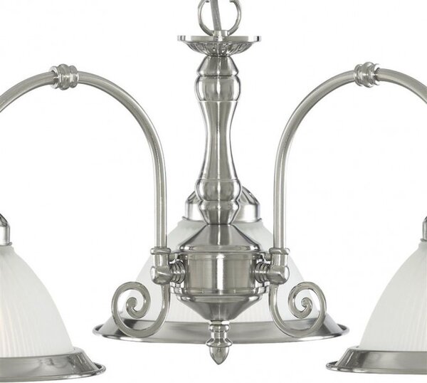 Searchlight 1043-3 Závěsný tříramenný lustr AMERICAN DINER chrom