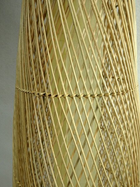 Stojací lampa RATAN natural, 150 cm, ruční práce, Indonésie