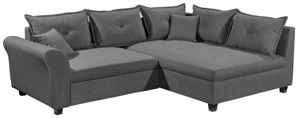 ROHOVÁ SEDAČKA, textil, antracitová Livetastic - Sedací soupravy, Online Only