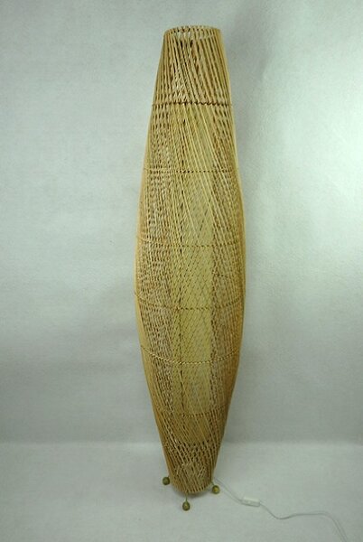 Stojací lampa RATAN natural, 150 cm, ruční práce, Indonésie