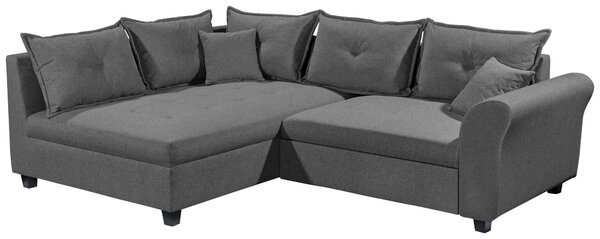 ROHOVÁ SEDAČKA, textil, antracitová Livetastic - Sedací soupravy, Online Only