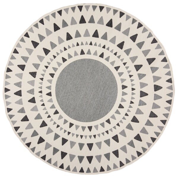 Flair Rugs koberce Kusový koberec Dauntless Shadow Rays Grey ROZMĚR: 160x160 (průměr) kruh