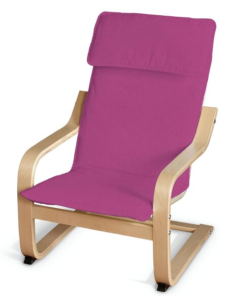 Sedák na dětské křeslo IKEA Poäng barva růžová látka pletený vzor