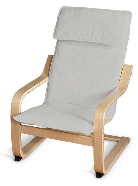 Sedák na dětské křeslo IKEA Poäng barva šedá látka pletený vzor