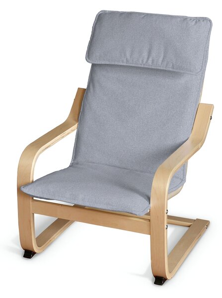 Sedák na dětské křeslo IKEA Poäng barva modrá látka pletený vzor