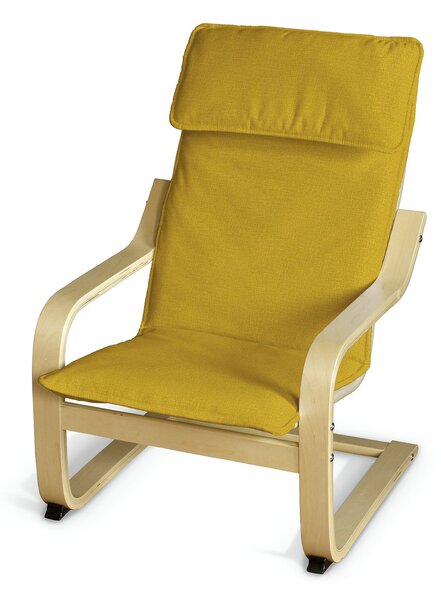 Sedák na dětské křeslo IKEA Poäng barva žlutá látka sametová