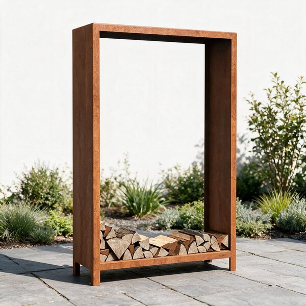 Cortenový dřevník FRAME 600 × 400 × 1 800 mm