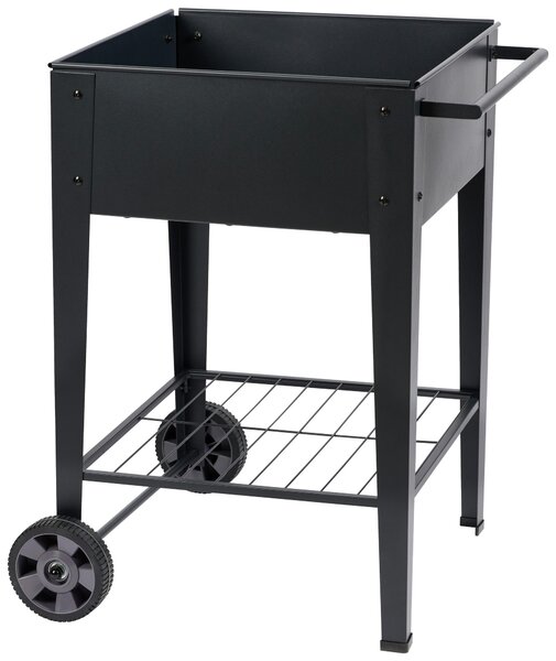 TRUHLÍK NA KVĚTINY kov, plast, 58,5/60/80 cm - Obaly na květináče