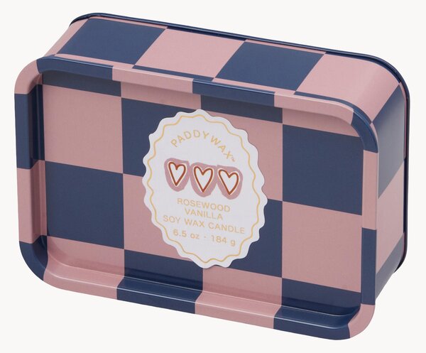 Vonná svíčka v plechovce A Dopo Hearts (rosewood, vanilka)