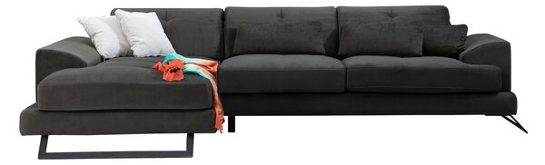 Rohová sedací souprava Frilana (antracit) (L). Akce -25%