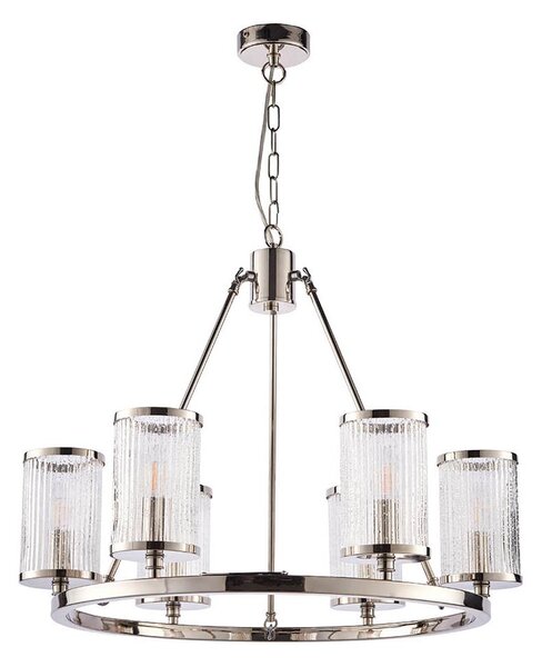 Endon 74128 - Lustr na řetězu EASTON 6xE14/6W/230V lesklý chrom
