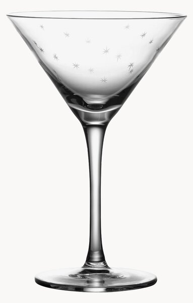Sada ručně foukaných křišťálových sklenic na martini Stars, 2 díly