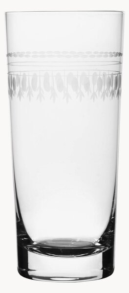 Sada ručně foukaných křišťálových sklenic Ovals, 4 díly
