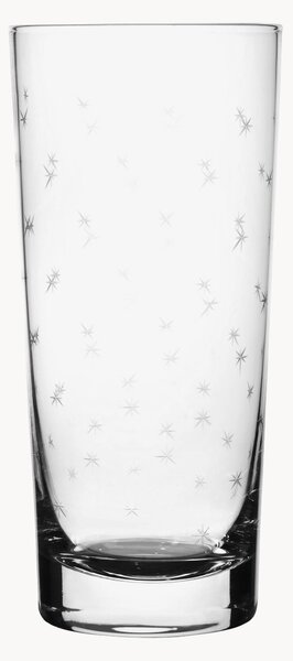 Sada ručně foukaných křišťálových sklenic Stars, 4 díly