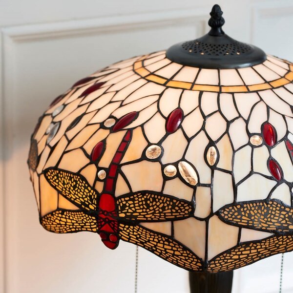 Endon 64085 - Stolní lampa Tiffany DRAGONFLY 2xE27/60W/230V pr. 41 cm
