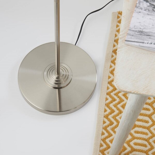 Endon 94359 - Stojací lampa HIGHCLERE 3xE14/40W/230V béžová/lesklý chrom