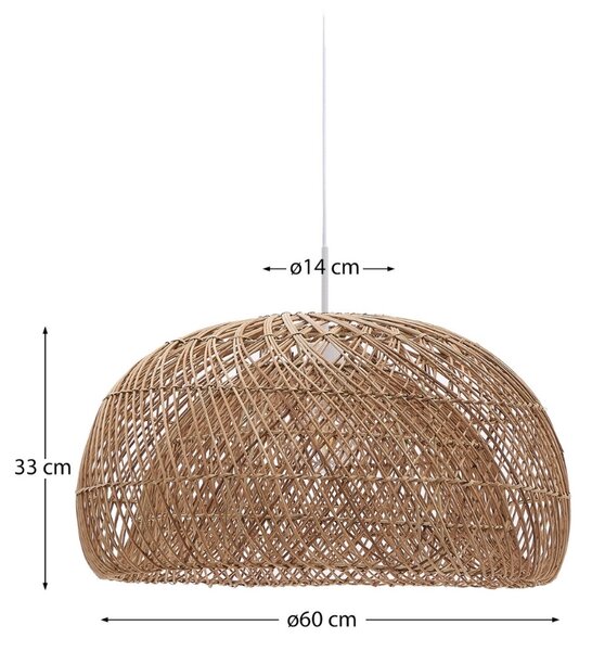 Ratanové závěsné stínidlo Kave Home Isora 60 cm
