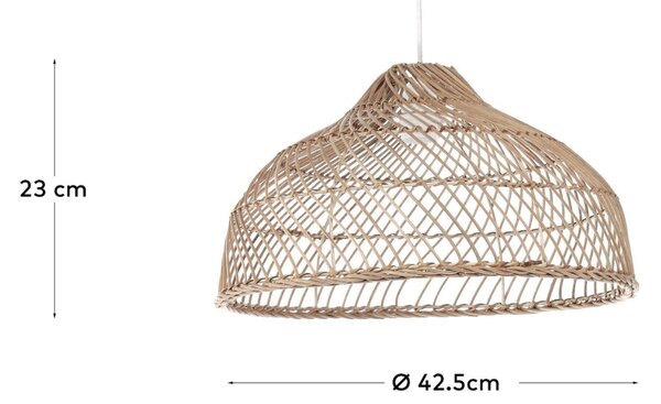 Ratanové stínidlo Kave Home Dyara 42,5 cm