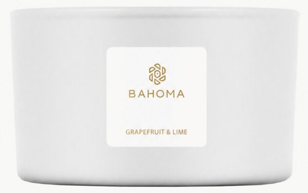 Ručně vyrobená vonná svíčka se třemi knoty Pearl (grapefruit, limetka)
