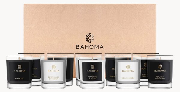 Sada ručně litých mini svíček v dárkovém balení Tranquility, 10 dílů
