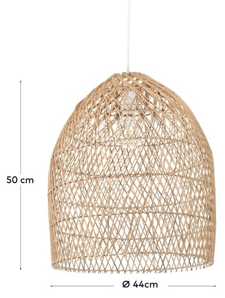 Ratanové stínidlo Kave Home Domitila 44 cm