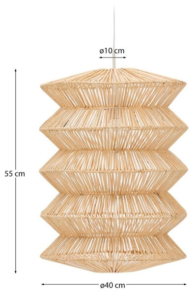 Ratanové stínidlo Kave Home Dakit 40 cm