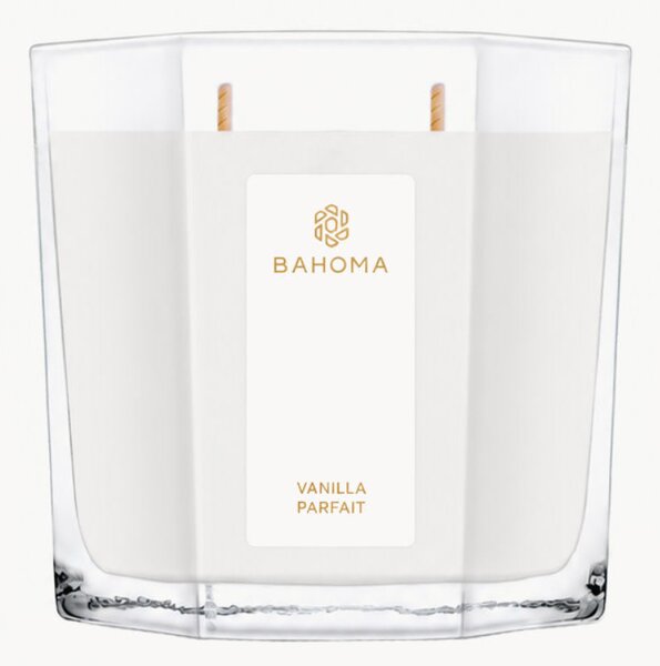 Ručně litá vonná XL svíčka Vanilla Parfait (vanilka, švestka)