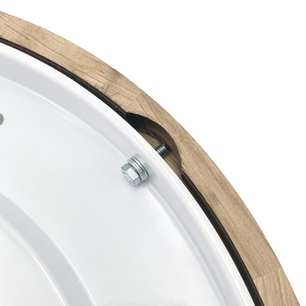Brilagi - LED Stropní svítidlo CARVALHO SLIM SMOKEY LED/36W/230V dub pr. 37,5 cm