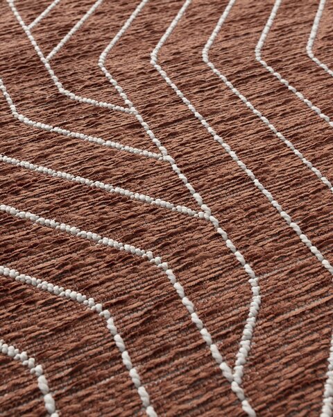 Koberec Velvet beige/rust 120x170cm
