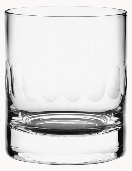 Sada ručně foukaných křišťálových sklenic na whisky Lens, 2 díly