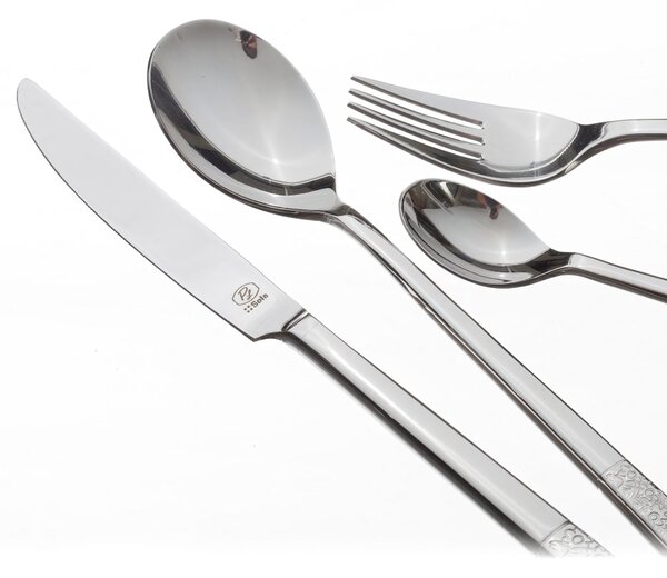 Příbory Fiori Platinum pro 6 osob 24 kusů