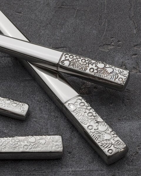 Příbory Fiori Platinum pro 6 osob 24 kusů