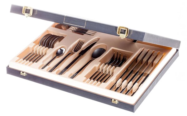 Příbory Fiori Platinum pro 6 osob 24 kusů